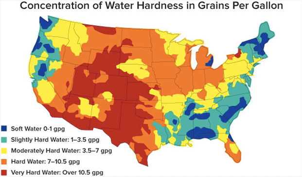 アメリカ軟水硬水レベル